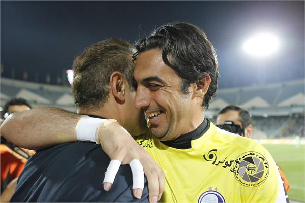 ورزشی ، فوتبال ، لیگ برتر ایران ، دوره شانزدهم ، هفته هفتم ، استقلال 2 ذوب آهن 1 ، 30 شهریور 1395 ،   مهدی رحمتی و یحیی گل محمدی