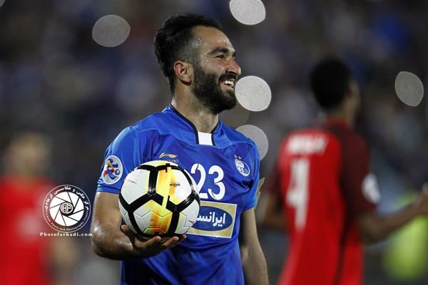 ورزشی ، فوتبال ، لیگ قهرمانان آسیا ، فصل 18-2017 ، استقلال تهران 2 الریان قطر 0 ، 13 فروردین 1397 ،   داریوش شجاعیان