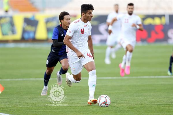 ورزشی ، فوتبال ، مقدماتی جام جهانی قطر 2022 ، 18 مهر 1398 ، ایران 14 کامبوج 0 ،  محمد محبی
