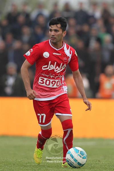 ورزشی ، فوتبال ، لیگ برتر فوتبال ایران ، دوره پانزدهم ، 21 فروردین 1395 ، ملوان 1 پرسپولیس 2 ،   محسن مسلمان  ، عکاس : حسن فرهادی بختاجردی