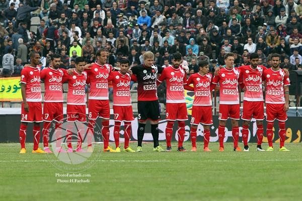 ورزشی ، فوتبال ، لیگ برتر فوتبال ایران ، دوره پانزدهم ، 21 فروردین 1395 ، ملوان 1 پرسپولیس 2 ،   تیم پرسپولیس  ، عکاس : حسن فرهادی بختاجردی