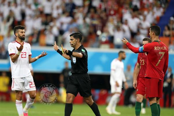 ورزشی ، فوتبال ، جام جهانی 2018 روسیه ، 4 تیر  1397 ، ایران 1 پرتغال 1 ، رامین رضاییان و کریس رونالدو