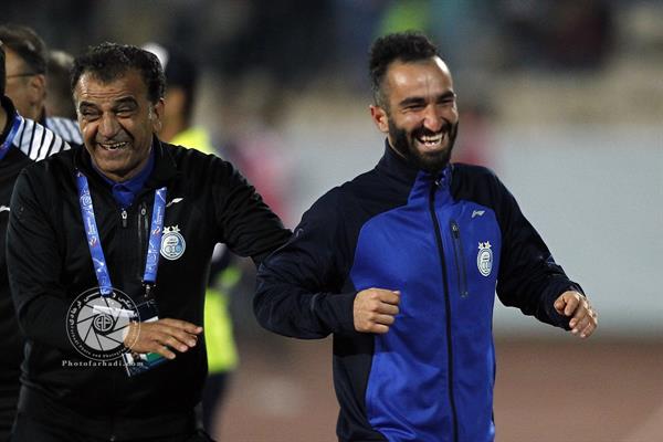 ورزشی ، فوتبال ، لیگ قهرمانان آسیا ، فصل 18-2017 ، استقلال تهران 2 الریان قطر 0 ، 13 فروردین 1397 ،   داریوش شجاعیان و بیژن طاهری