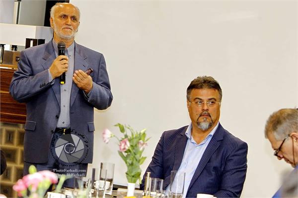 ورزشی، فوتبال ، مراسم نکوداشت منصور پورحیدری ، 5 آبان 1395 ،  علی نظری جویباری و سید کاظم اولیایی