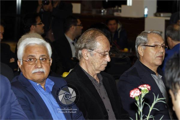 ورزشی، فوتبال ، مراسم نکوداشت منصور پورحیدری ، 5 آبان 1395 ،  برادر منصور پورحیدری (‌نفر وسط )